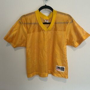 Yellow Mesh Sports Jersey